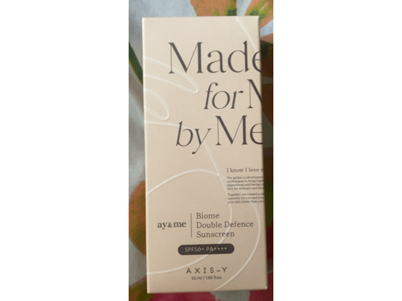 Axis - Y Biome Double Defense Sunscreen, SPF 50+ PA++++, 1.69 fl oz/50 mL