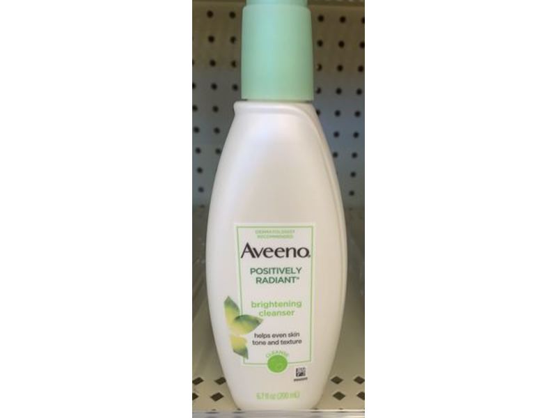 Aveeno Positively Radiant Brightening Facial Cleanser, 6.7 fl oz/200 mL
