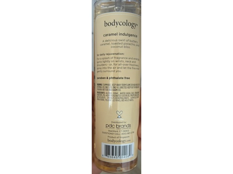 Bodycology Fragrance Mist, Caramel Indulgence, 8 fl oz/237 mL
