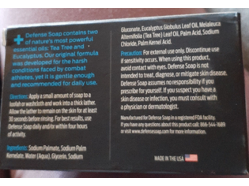 Defense Daily Clean Bar Soap, Original, 4.2 oz, Pack Of 2