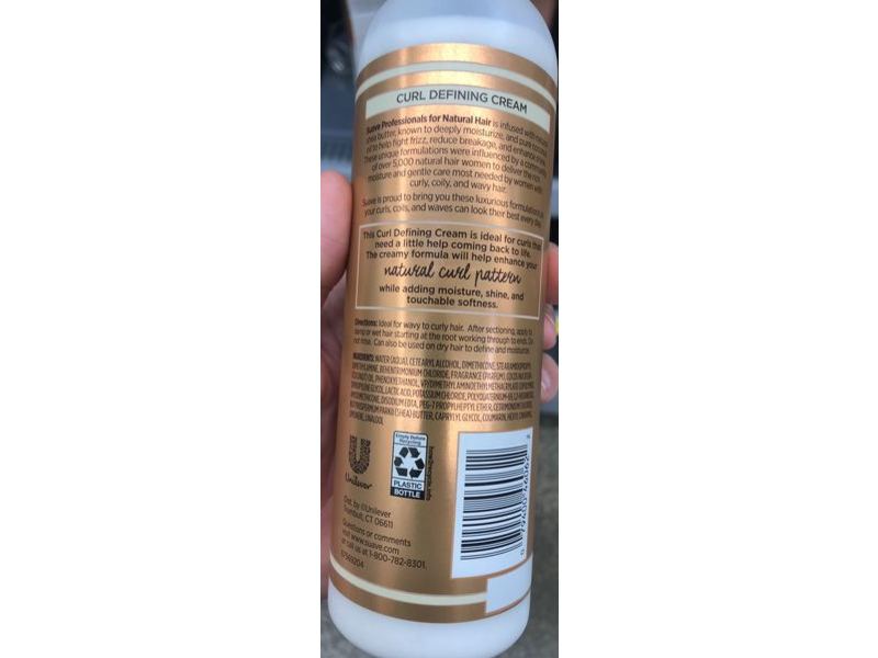 Suave Curl Defining Cream, Natural Shea Butter & Pure Coconut Oil, 12 fl oz/355 mL