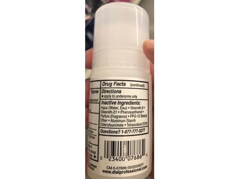 Dial Professional Anti-Perspirant & Deodorant, Crystal Breeze, 1.5 fl oz/44 mL, 6 Pack