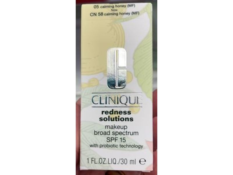 Clinique Redness Solutions Makeup, SPF 15, Cn 58 Calming Honey, 1 fl oz/30 mL