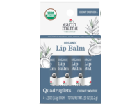 Earth Mama Organic Lip Balm, Coconut Smoothie, 0.52 oz/15.2 g, Pack Of 4 - thumbnail 1