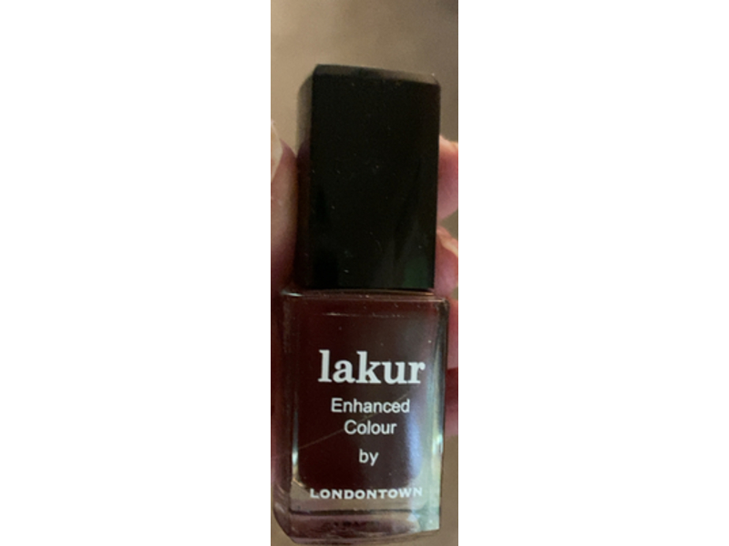 London Town Lakur Enhanced Nail Polish, Elderberry, 0.4 oz/12 mL