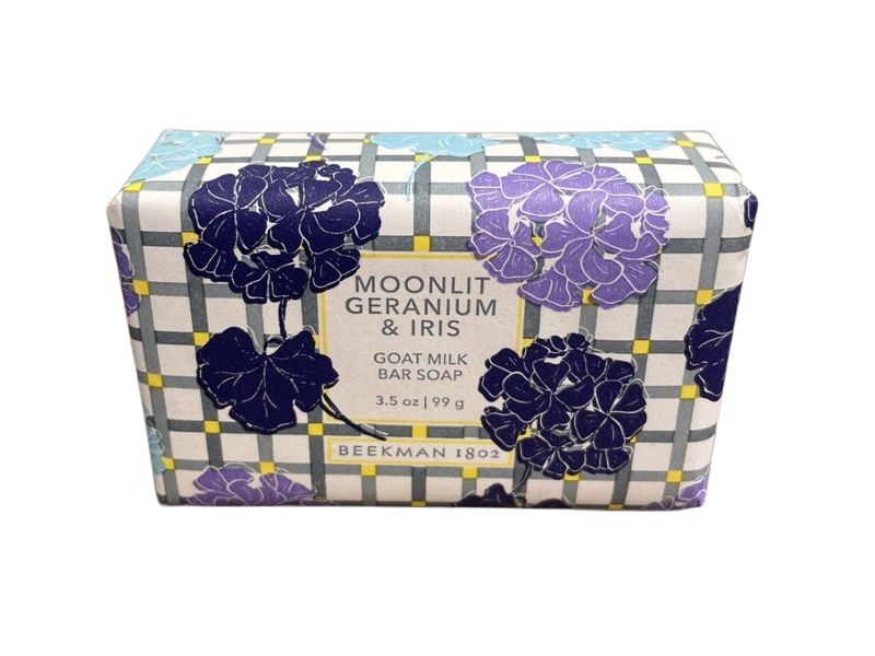 Beekman 1802 Goat Milk Soap Bar, Moonlit Geranium & Iris