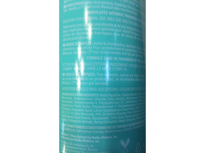 Malibu C Hydrate Color Wellness Conditioner, 33.8 fl oz/1 L