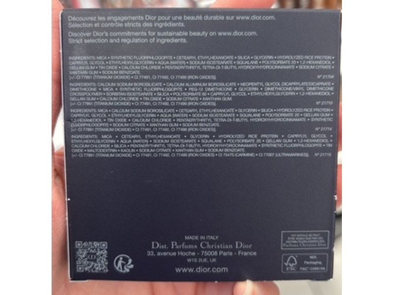 Dior Backstage Glow Maximizer Palette, Sunlit Amber Glow, 0.35 oz/10 g