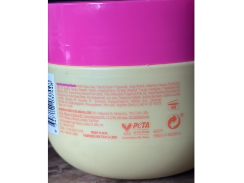 b.fresh Whipped Dream Moisturizing Body Whip, Peach + Tangerine, 8.5 fl oz/250 mL