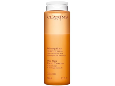Clarins One-Step Facial Cleanser, Orange & Moringa Extracts, 6.7 fl oz/200 mL