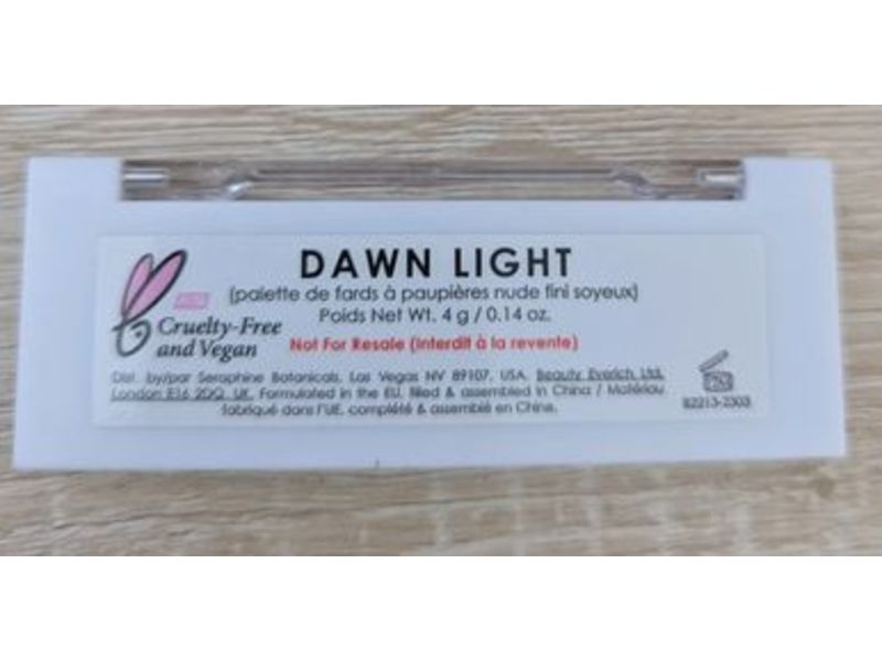 Seraphine Botanicals Amala Nude Silky Nude Eyeshadow Palatte, Dawn Light, 0.14 fl oz/4 g