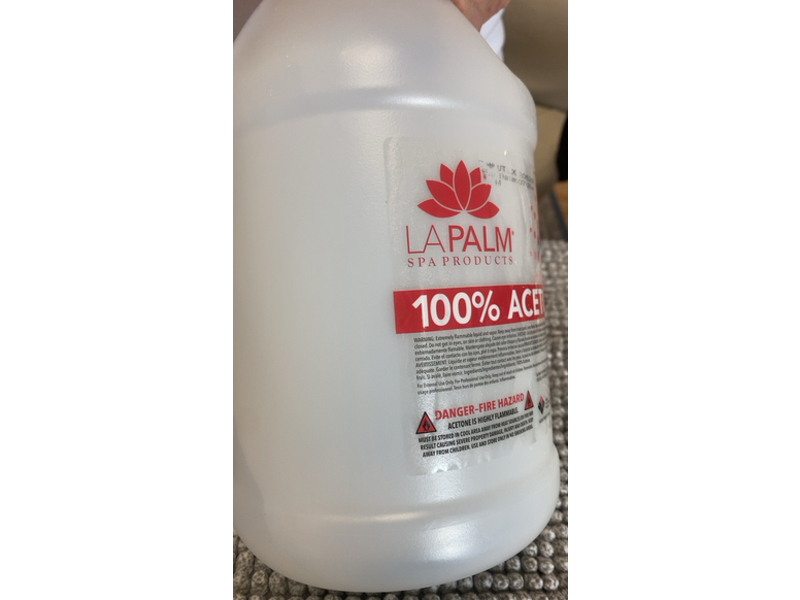 La Palm Acetone Flammable Liquid, 3.75 L
