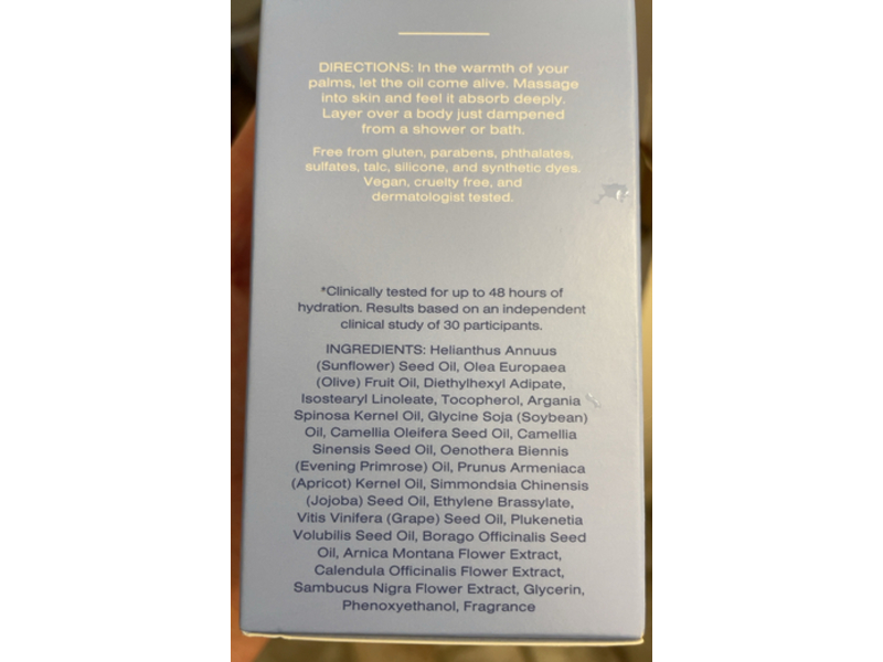 Cerulean 6° Nourish & Hydrate Honeyed Halo Body Oil, Cloudline, 6.76 fl oz/200 mL