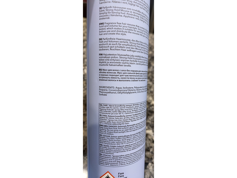 Id Hair Sensitive Xclusive Strong Hold Mousse, 300 mL