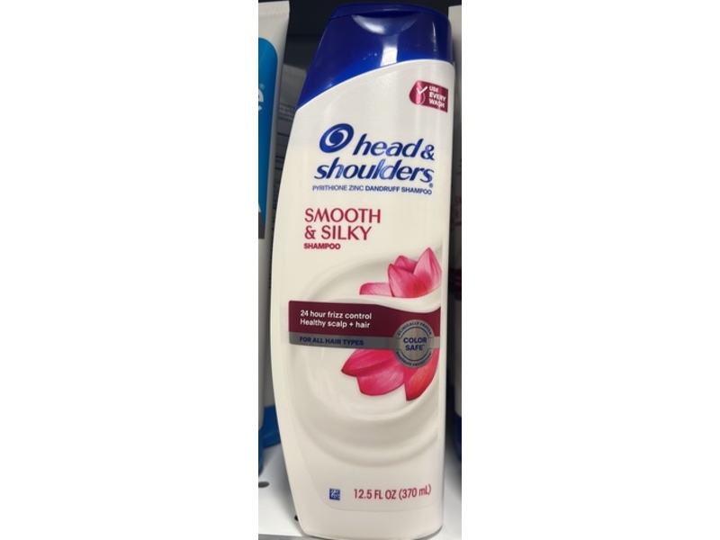 Head & Shoulders Smooth & Silky Shampoo, 12.5 fl oz/370 mL