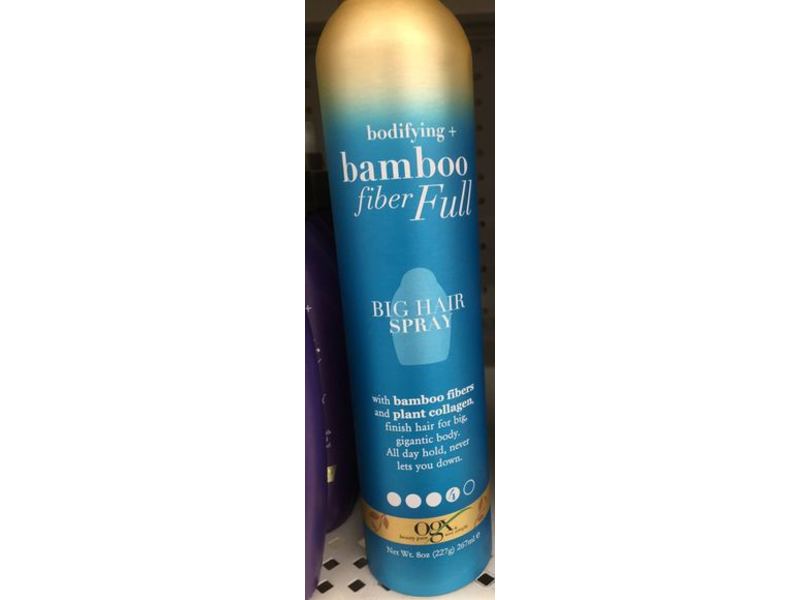 Ogx Bodifying + Bamboo Fiber Full Big Hair Spray, 8 oz/267 mL