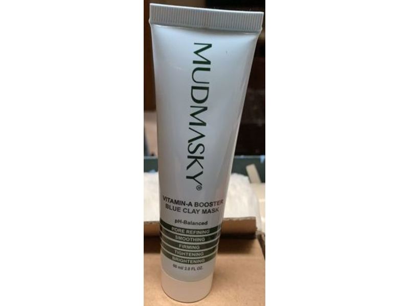 Mudmasky Vitamin-A Booster Blue Clay Mask, 2 fl oz/60 mL