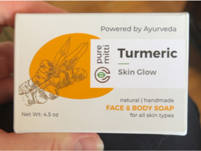 Pure Mitti Tumeric Skin Glow Face & Body Soap, 4.5 oz