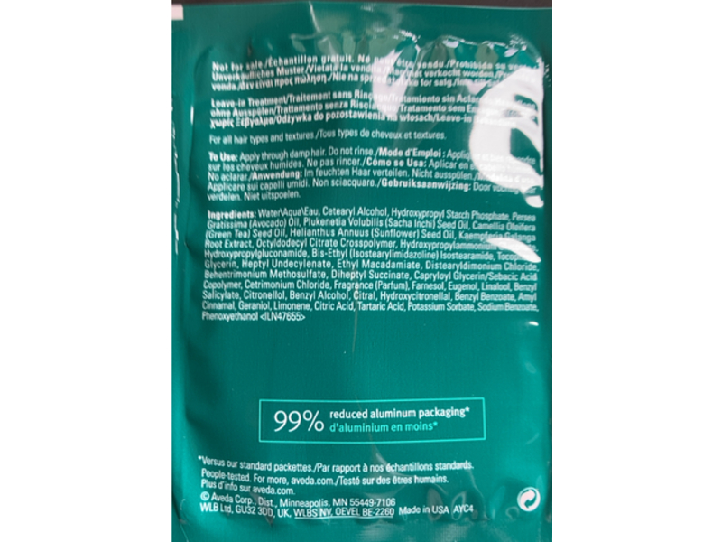 Aveda Botanical Repair Strengthening Leave In Treatment, 0.34 fl oz/10 mL