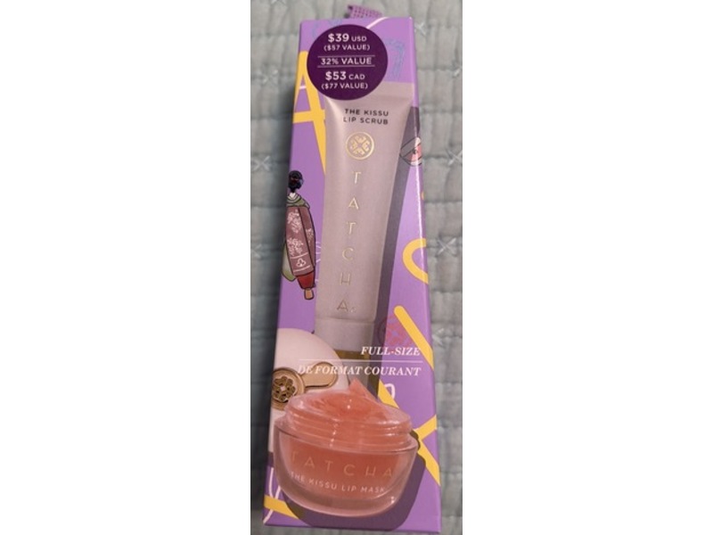 Tatcha The Kissu Lip Scrub + Lip Mask Set