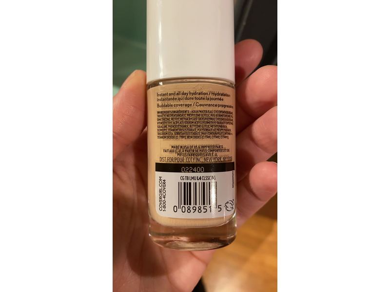 Covergirl Trublend Hydrating Foundation, L4 Classic Beige, 1 fl oz/30 mL