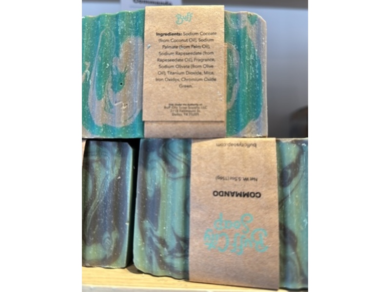 Buff City Soap Commando, 5.5 oz/156 g