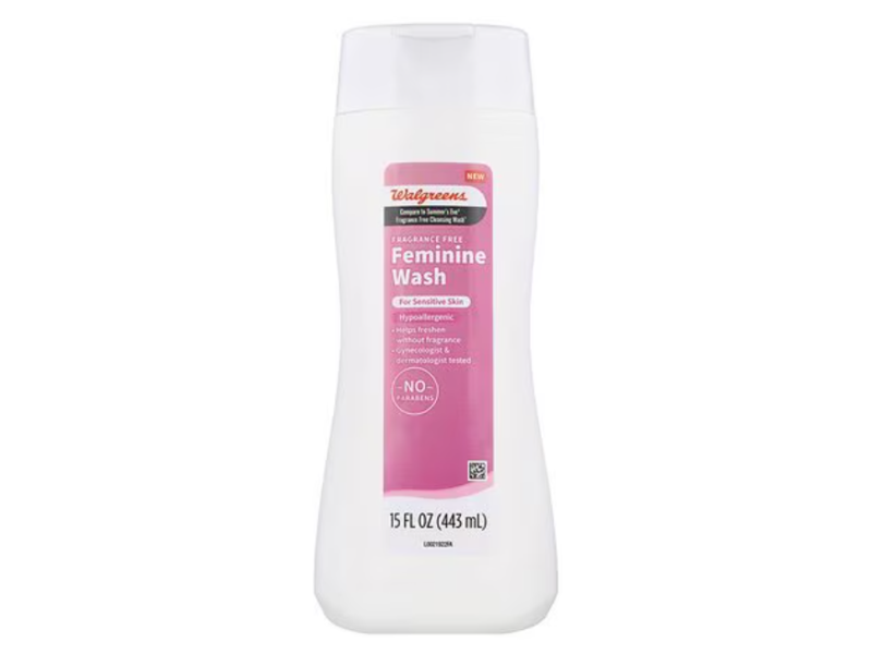 Walgreens Feminine Wash, Fragrance Free, 15 fl oz/443 mL