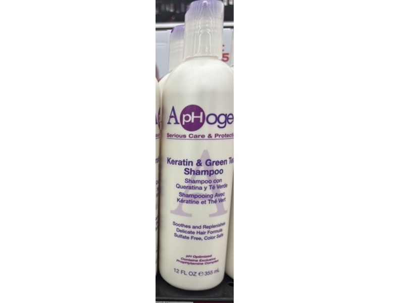 Aphogee Shampoo, Keratin & Green Tea, 12 fl oz/355 mL