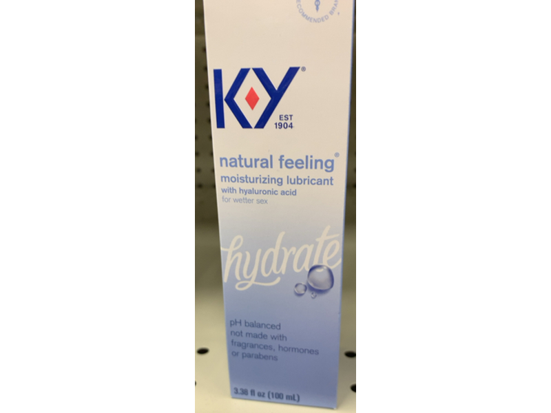 K-Y Natural Feeling Moisturizing Lubricant, 3.38 fl oz/100 mL