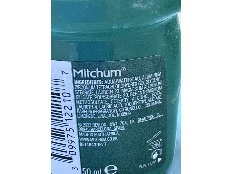 Mitchum Men Roll On Antiperspirant & Deodorant, Ice Fresh, 50 mL