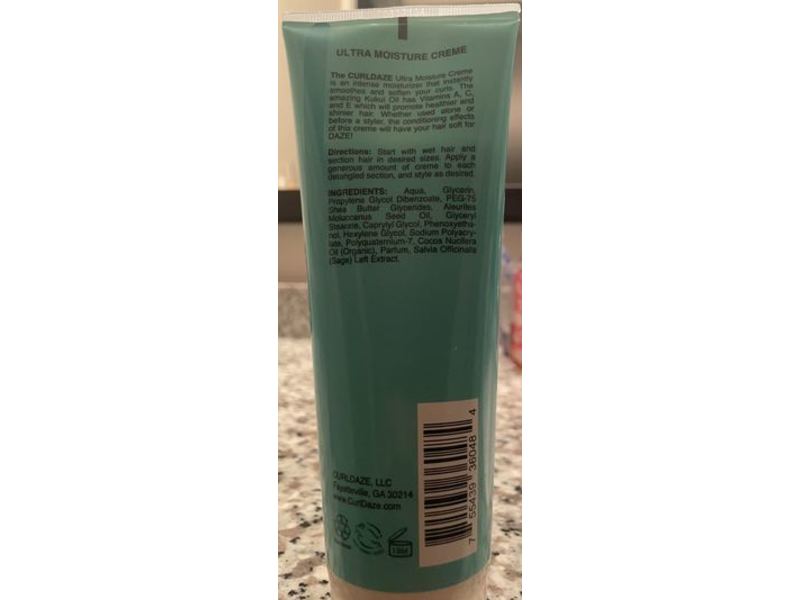 Curl Daze Ultra Moisture Cream, Kukui Oil, 8 fl oz/237 mL