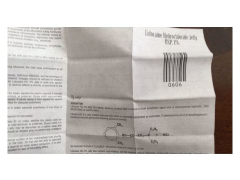 Lidocaine Hydrochloride Jelly USP 2%, 5mL, Akorn Pharmaceuticals (RX)