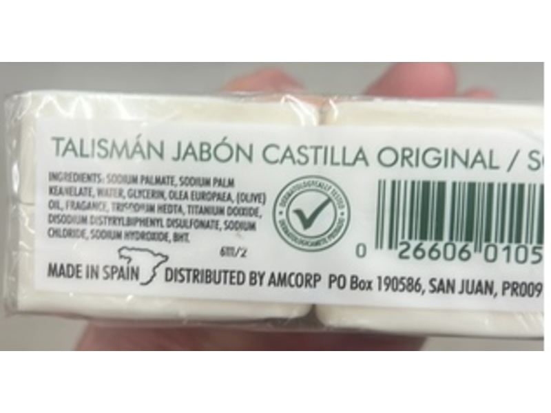 Talisman Castilla Original Soap Bars, 2 fl oz/60 g, 4 Count