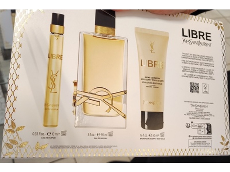 Yves Saint Laurent Eau De Parfum & Body Balm Set, Libre, Set Of 3