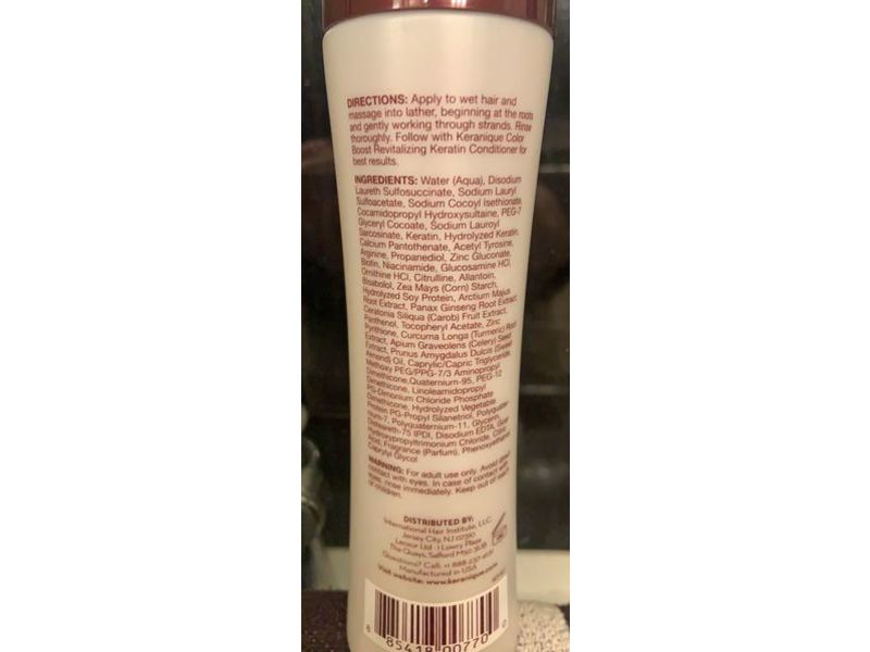 Keranique Scalp Revitalizing Shampoo, Color Boost, 8 fl oz/240 mL