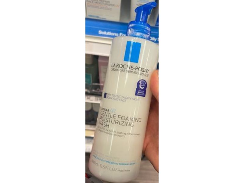 La Roche-Posay Gentle Foaming Moisturizing Face Wash, 13.52 fl oz/400 mL