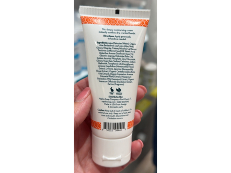 Naples Soap Company Luxe Hand Cream, Pura Vida, 2 fl oz/60 mL