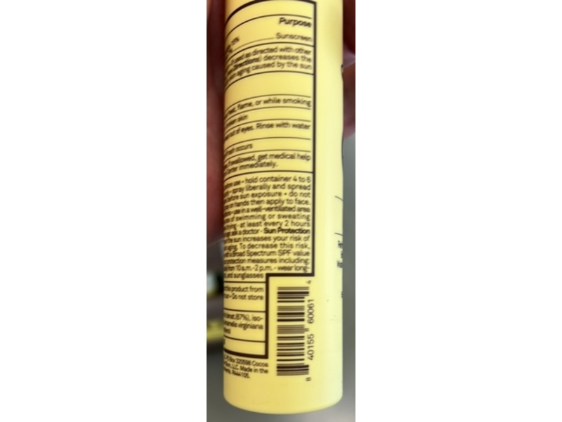 Sun Bum Refreshing Sunscreen Spray, SPF 45, 3.4 fl oz/100 mL