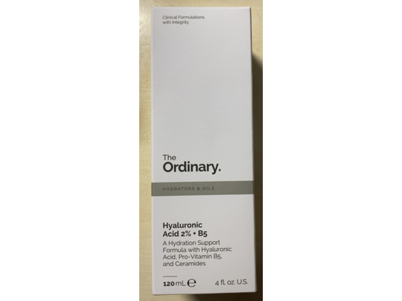 The Ordinary Hydrators & Oils, Hyaluronic Acid +B5, 4 fl oz/120 mL