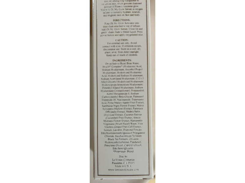 Le Mieux Oh My Glow Activator, Refresh & Renew, 8 fl oz/240 mL