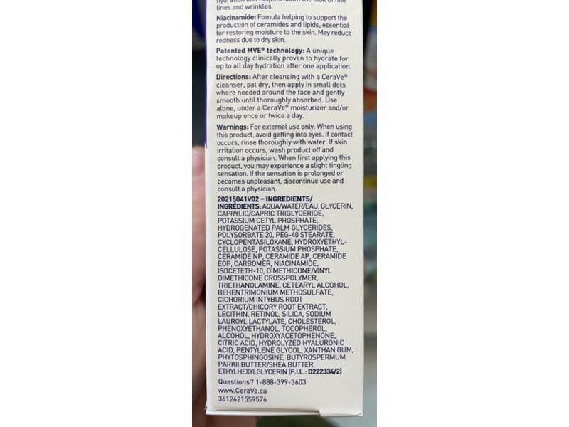 CeraVe Skin Renewing Cream Serum, Fragrance-Free, 30 mL