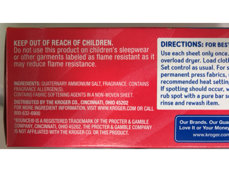 Kroger Fabric Softening Dryer Sheets, Fresh Linen, 100 Count