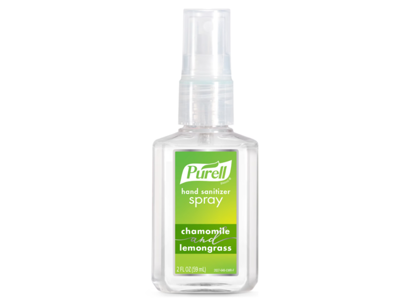 Purell Hand Sanitizer Spray, Chamomile And Lemongrass, 2 fl oz/59 mL