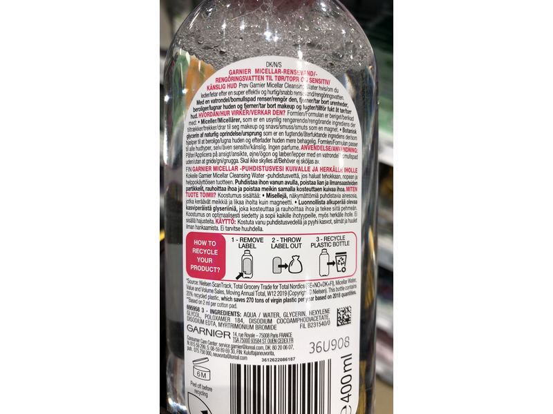 Garnier SkinActive Micellar Cleansing Water,400 mL