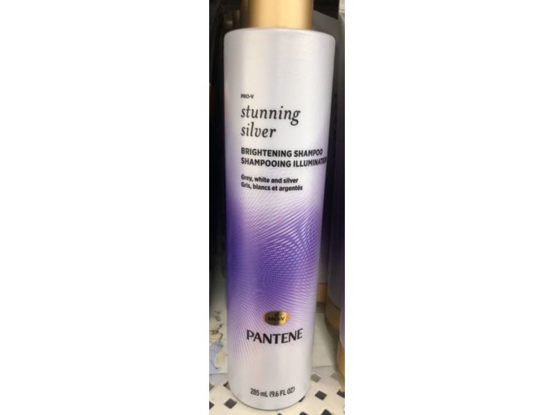 Pantene Brightening Shampoo, Stunning Silver, 9.6 fl oz/285 mL
