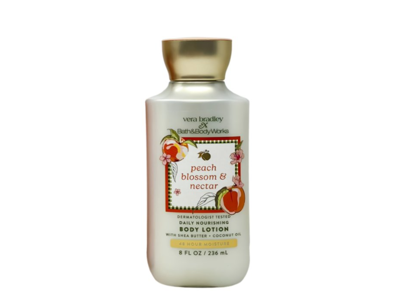 Bath & Body Works Vera Bradley Body Lotion, Peach Blossom & Nectar, 8 fl oz/236 mL