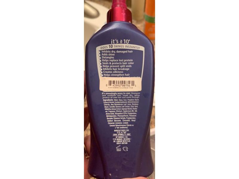 Its's A 10 Miracle Leave-In Product, 10 fl oz/295.7 mL