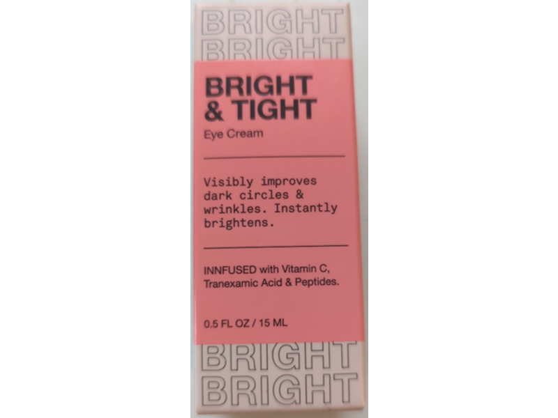InnBeauty Project Bright & Tight Dark Circle Firming Eye Cream, 0.5 fl oz/15 mL