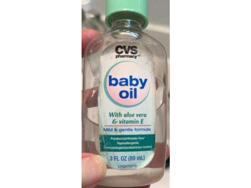 CVS Baby Oil, Aloe Vera & Vitamin E, 3 fl oz/89 mL