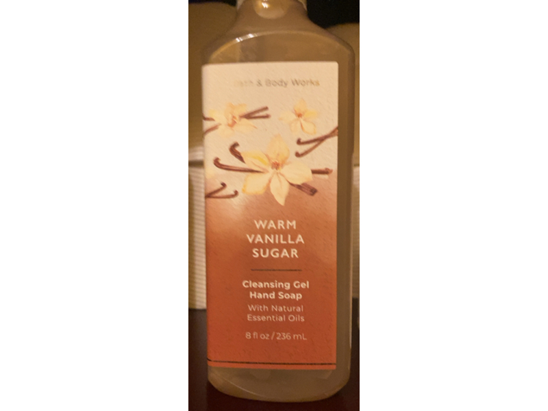 Bath And Body Works Cleansing Gel Hand Soap, Warm Vanilla Sugar, 8 fl oz/236 mL